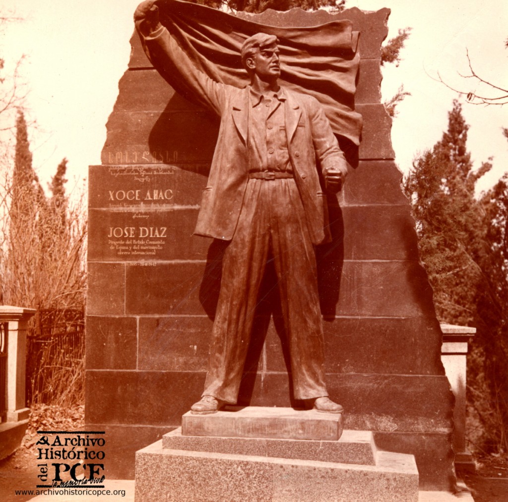 Monumento a José Díaz en Tiflis, Georgia. Inaugurado en 1960